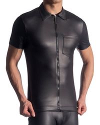 MANSTORE M510: Zipped Shirt, schwarz - vergleichen und günstig kaufen