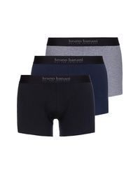 Bruno Banani Energy Cotton: Short 3er Pack, schwarz/navy/grau - vergleichen und g&uuml;nstig kaufen