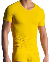 MANSTORE M800: V-Neck-Shirt, gelb - vergleichen und günstig kaufen