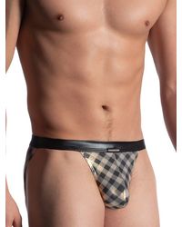 MANSTORE M902: Micro Tanga, gold/schwarz - vergleichen und g&uuml;nstig kaufen