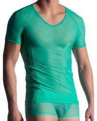 MANSTORE M904: V-Neck-Shirt, reed - vergleichen und günstig kaufen