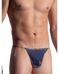 MANSTORE M907: Micro Tanga, blau - vergleichen und g&uuml;nstig kaufen