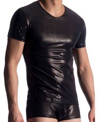 MANSTORE M907: V-Neck-Shirt, schwarz - vergleichen und günstig kaufen