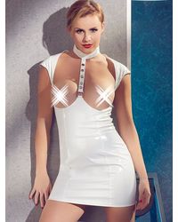 Ouvert-Minikleid, weiß - vergleichen und g&uuml;nstig kaufen