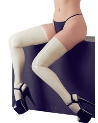 Latex-Overknee-Strümpfe, weiß - vergleichen und g&uuml;nstig kaufen