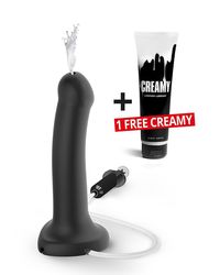 Strap-On-Me Cum: Strap-On-Dildo mit Spritzfunktion, schwarz - vergleichen und g&uuml;nstig kaufen