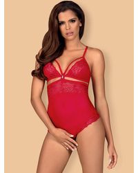 Obsessive 838: Ouvert-Body, rot - vergleichen und günstig kaufen