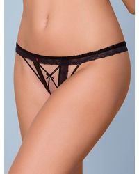 Obsessive 865: Ouvert-String, schwarz - vergleichen und g&uuml;nstig kaufen