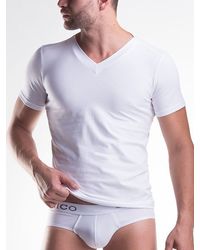 Unico Clasicos: V-Neck-Shirt, weiß - vergleichen und g&uuml;nstig kaufen