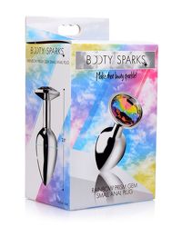 Rainbow Gem Butt Plug - Klein