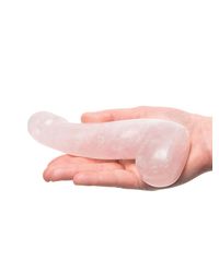 LaGemmes Penis: Dildo mit Hoden Rosenquarz, rosa - vergleichen und g&uuml;nstig kaufen