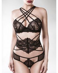 Grey Velvet 15118: Spitzen-Dessousset 3-teilig, schwarz - vergleichen und g&uuml;nstig kaufen