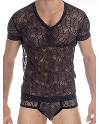 L?Homme Anton: V-Neck-Shirt, schwarz - vergleichen und günstig kaufen