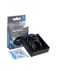 POTENZplus: Penisringe-Set, schwarz - vergleichen und g&uuml;nstig kaufen