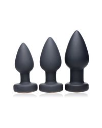 Vibrierender Butt Plug mit LED-Leuchte - Groß