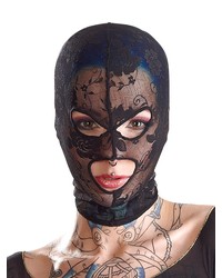 Bad Kitty Spitzenkopfmaske mit Augen-/Mundöffnung, schwarz - vergleichen und günstig kaufen
