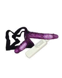 Vibrating Strap-On Duo, lila - vergleichen und g&uuml;nstig kaufen