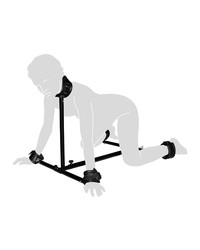 Bodenpranger mit Lederfesseln, schwarz - vergleichen und g&uuml;nstig kaufen