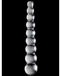 Glasdildo „No. 2?? im Kugeldesign, 22,5 cm