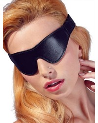 Kunstleder-Augenmaske, schwarz - vergleichen und günstig kaufen