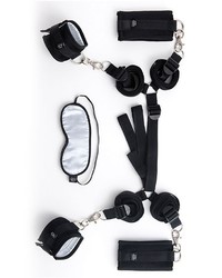 Fifty Shades of Grey: Hard Limits Bettfessel-Set, schwarz/silber - vergleichen und g&uuml;nstig kaufen