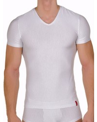 Bruno Banani Straight Line: V-Shirt, weiß/schwarz - vergleichen und günstig kaufen