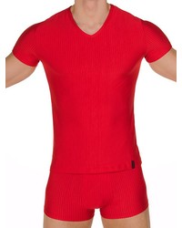 Bruno Banani Straight Line: V-Shirt, rot/schwarz - vergleichen und günstig kaufen