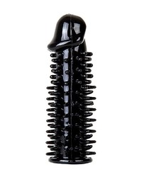 Realistic Spiky Penis Extension: Penishülle, schwarz