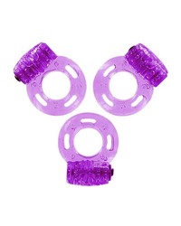 Lovers Premium: Vibro-Penisring-Set, lila