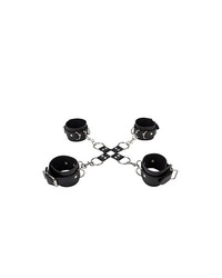 Ouch! Kreuzfessel-Set, schwarz - vergleichen und g&uuml;nstig kaufen