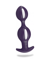 Fun Factory B Balls Duo: Analplug, white/dark violet - vergleichen und g&uuml;nstig kaufen