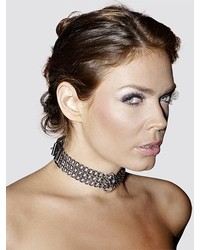 Leder-Halsfessel mit Metallketten - vergleichen und g&uuml;nstig kaufen