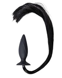 Horny Pony: Analplug mit Schweif, schwarz - vergleichen und g&uuml;nstig kaufen