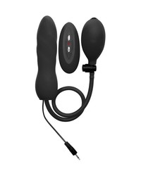 Ouch! Inflatable Vibrating Twist: Vibroplug mit Pumpe, schwarz - vergleichen und g&uuml;nstig kaufen