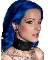 Leder-Halsfessel, schwarz - vergleichen und g&uuml;nstig kaufen