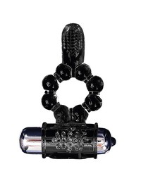 Crazy Bull Pleasure Tongue: Vibro-Penisring, schwarz - vergleichen und g&uuml;nstig kaufen