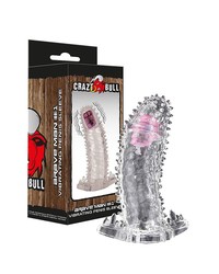 Crazy Bull Brave Man 1: Vibro-Penishülle, transparent - vergleichen und g&uuml;nstig kaufen