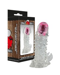 Crazy Bull Brave Man 2: Vibro-Penishülle, transparent - vergleichen und g&uuml;nstig kaufen