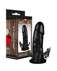 Crazy Bull Brave Man 3: Vibro-Penishülle, schwarz - vergleichen und g&uuml;nstig kaufen