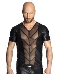 Noir Handmade: Wetlook-Shirt, schwarz - vergleichen und günstig kaufen