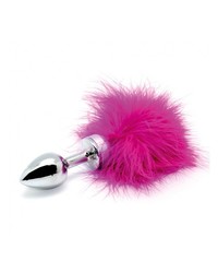 Edelstahl-Plug mit Feder, silber/pink - vergleichen und g&uuml;nstig kaufen