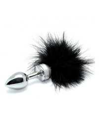 Edelstahl-Plug mit Feder, silber/schwarz - vergleichen und g&uuml;nstig kaufen