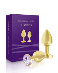 Rianne S Booty: Edelstahl-Plug-Set, gold - vergleichen und g&uuml;nstig kaufen