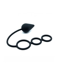 Silikon-Penisring mit Analplug, schwarz - vergleichen und g&uuml;nstig kaufen