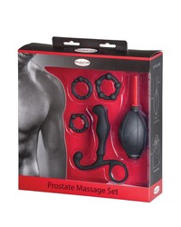 Malesation Prostate Massage: Analtoy-Set, schwarz/rot - vergleichen und günstig kaufen