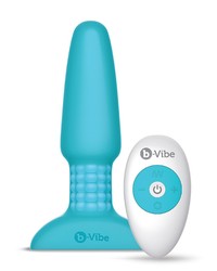 B-Vibe Rimming: Vibro-Plug mit Fernbedienung, teal - vergleichen und g&uuml;nstig kaufen