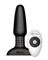 B-Vibe Rimming: Vibro-Plug mit Fernbedienung, schwarz