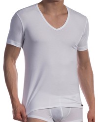 Olaf Benz RED1601: V-Neck-Shirt low, weiß - vergleichen und günstig kaufen