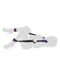 Soft Enhancer Set: Körperfessel mit Fußfesseln, schwarz/lila - vergleichen und g&uuml;nstig kaufen