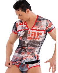 Eros Veneziani Levante: V-Neck-Shirt, bunt - vergleichen und g&uuml;nstig kaufen